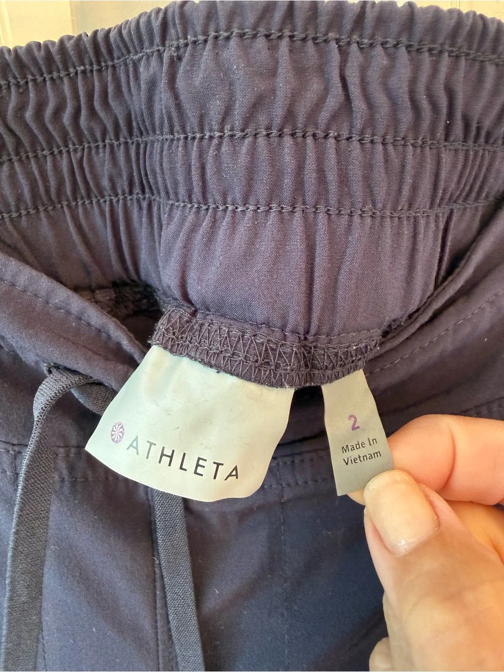 Athleta La Viva Navy Blue Pant- Size 2